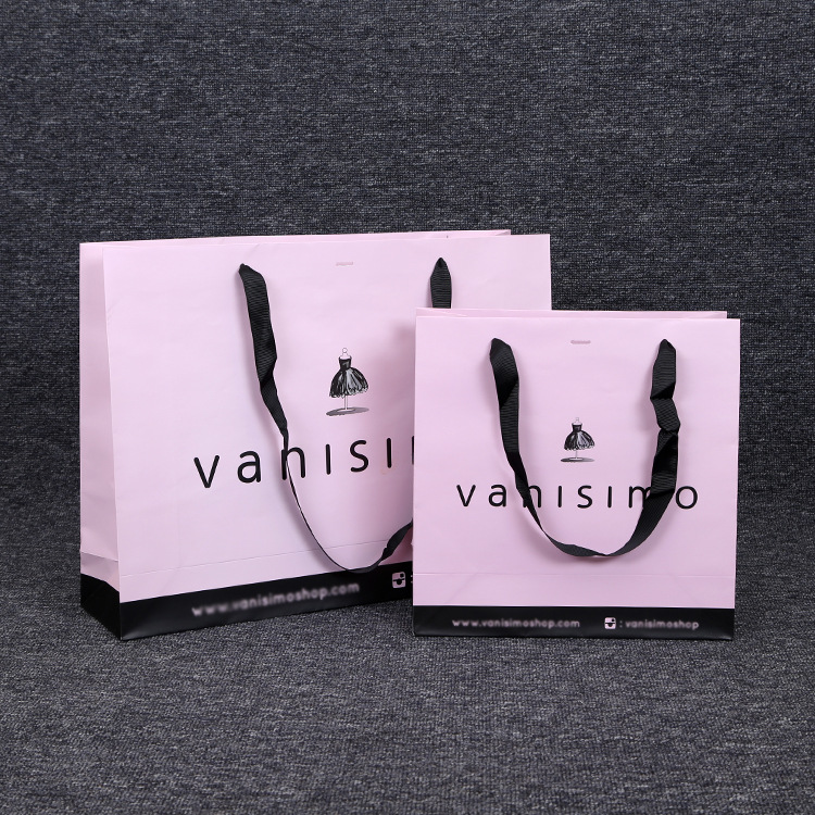 现货包装礼品袋纸袋 服装手提袋购物袋 加厚牛皮纸礼物袋可印logo