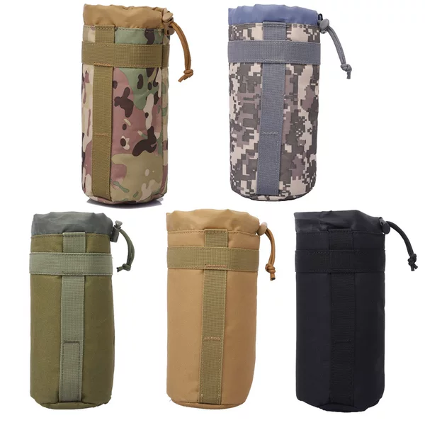 Multi-functional outdoor camouflage insulation kettle bag tactical travel mountaineering bag 2 L kettle bag hanging bag