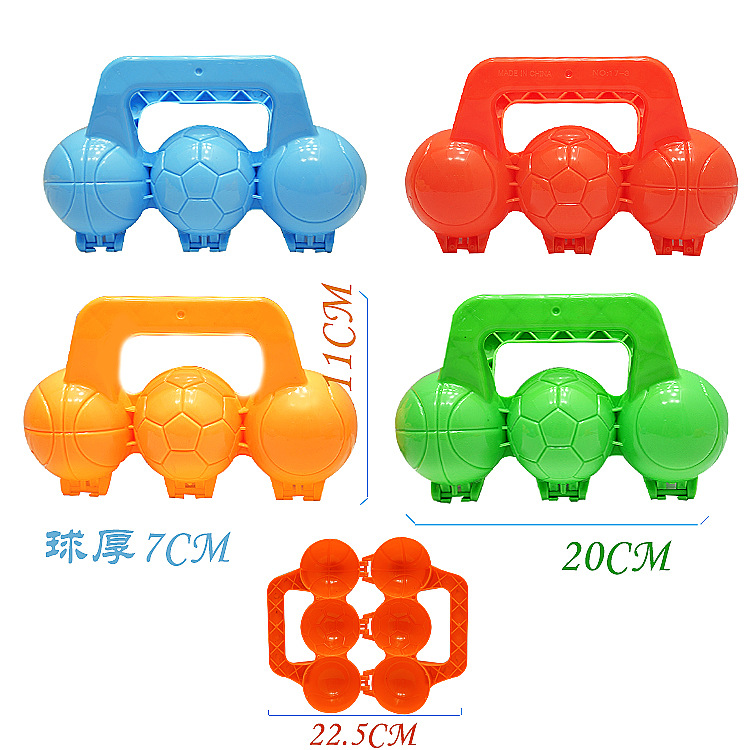 2024 Bulk Mixed Snow Toy Winter Outdoor Snowball Clip Snow Children Play Snowball Clip Toy