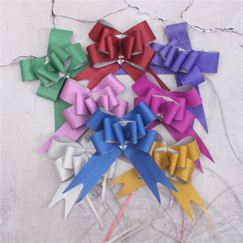 45 monocromo helado cristal brillo película mate chino arco mano-Tirado flor nuevo coche decoración caja de regalo de boda