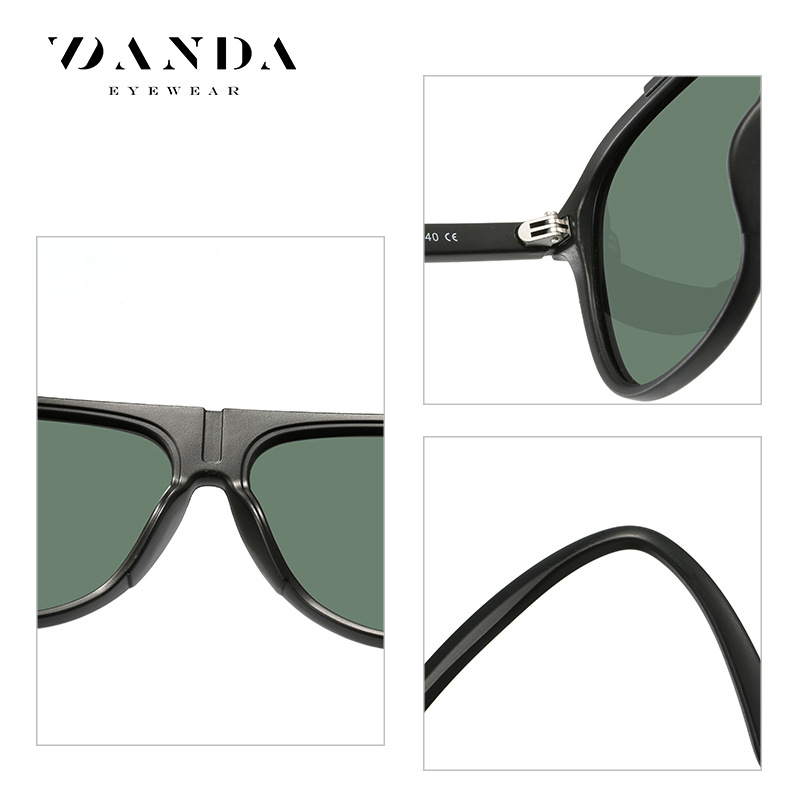 Venta al por mayor nuevo TR de dos colores gafas de sol polarizadas de los hombres al aire libre ciclismo gafas de sol 3308 moda gran marco gafas de sol