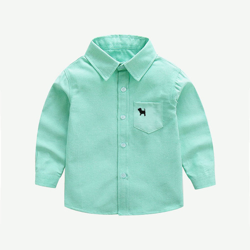 New style autumn long-sleeved shirts for children and middle-aged children Factory direct sales boys' shirts versatile autumn clothing children's spring and autumn shirts