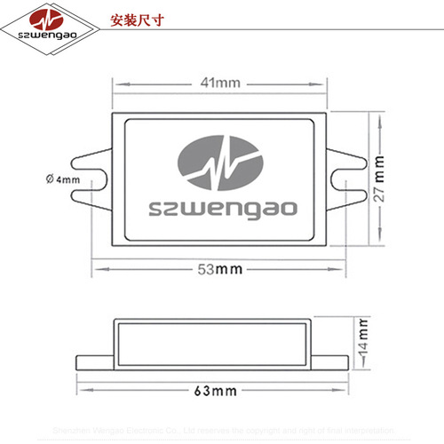 12V to 5V 3A car USB smart charger 24V to 5V step-down module 15W car power converter