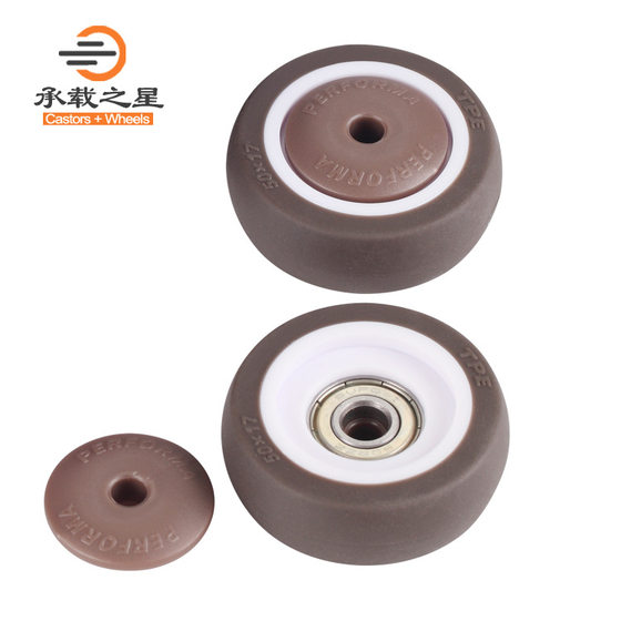 Roller 1-inch 1.25-inch 1.5-inch 2-inch 2.5-inch 3-inch single wheel with bearing wheel mute wheel rubber wheel single wheel