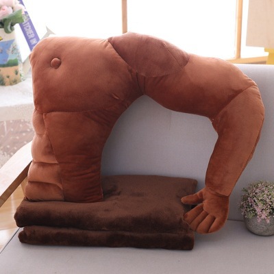 Boyfriend Arm Sleeping Muscle Men Pillow Plush Toy Creative Arm Cushion Blanket Valentine's Day Gift
