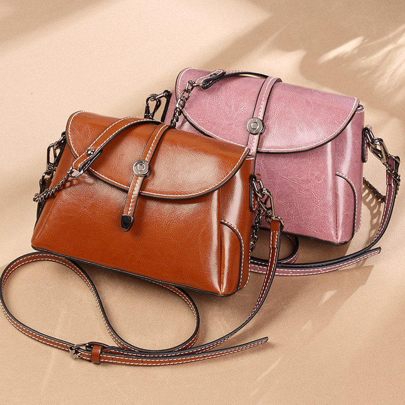2026 New Export Women's Bag Genuine Leather Crossbody Small Bag European And American Style Shoulder Bag Guangzhou Wholesale
