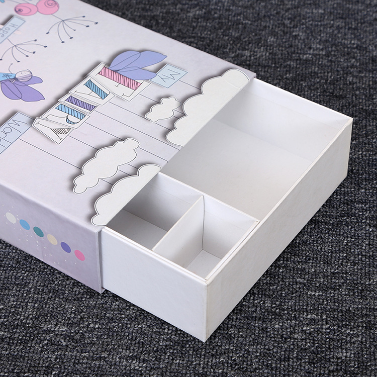 厂家高档抽屉彩印纸盒 抽拉硬纸板礼品盒首饰礼物包装盒可印LOGO