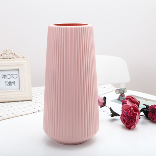 Simple Nordic imitation porcelain PE plastic vase, resistant to falling and not easy to break, home New Year decoration ornaments, dry flower flower arranging device