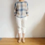 锥形女式p9506亚麻裤子
