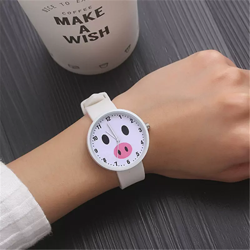 少女硅胶手表韩版中学生潮流简约可爱糖果色果冻文艺女表卡通韩风