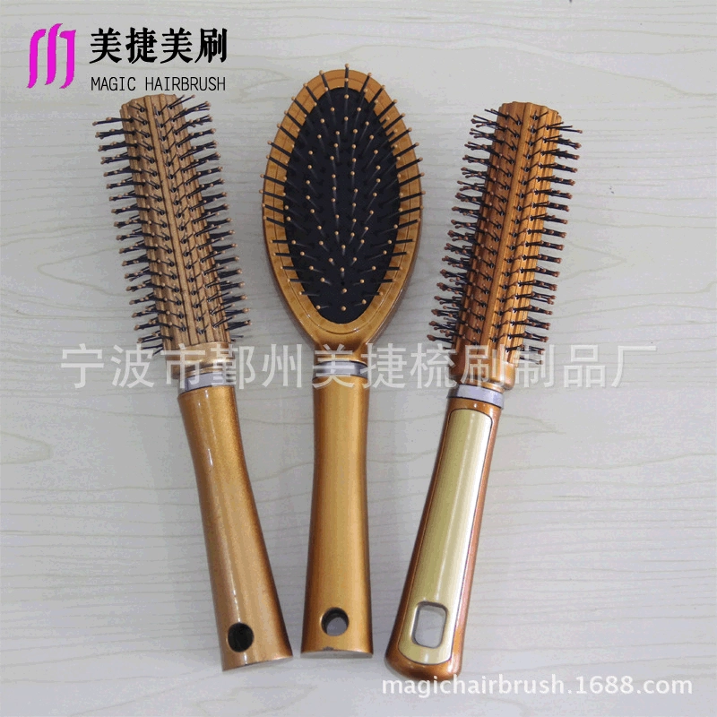 Поставка Ningbo, парикмахерская расческа Meijie, пластиковая массажная расческа, расческа с подушкой безопасности, может быть настроена по индивидуальному заказу