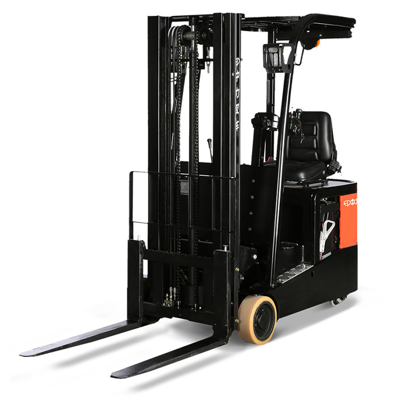 1.0-1.2 Carga y descarga elevadora elevadora de tres puntos de apoyo elevadora elevadora de tres ruedas eléctrica