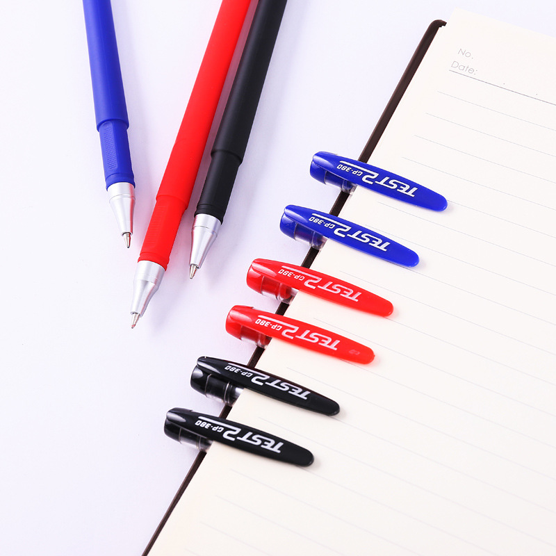 Suministros de oficina esmerilado examen pluma de gel pluma de agua negro pluma de firma 0,5mm caja de bala papelería al por mayor