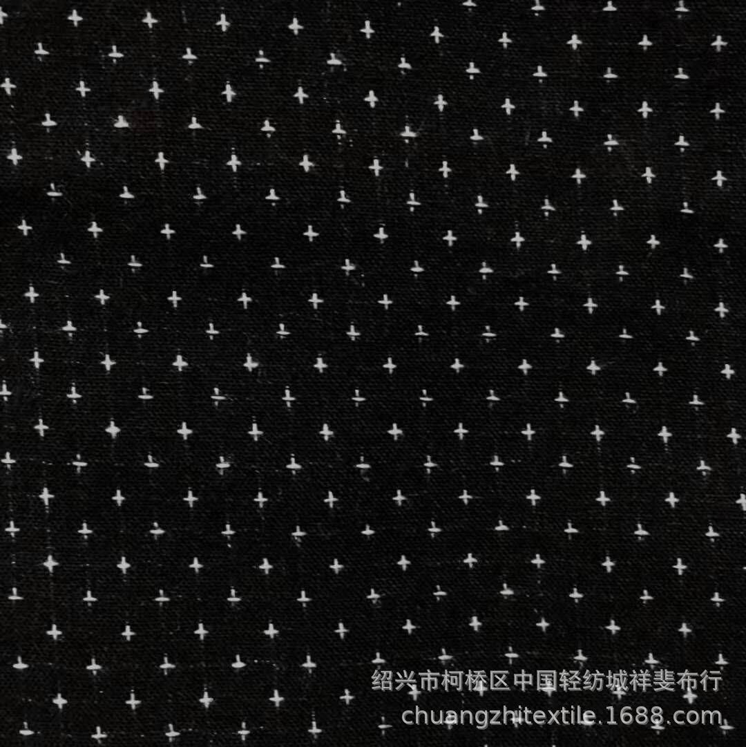 色织小提花小十字青年布先染布料淘现货面料梭织南通鞋材辅料