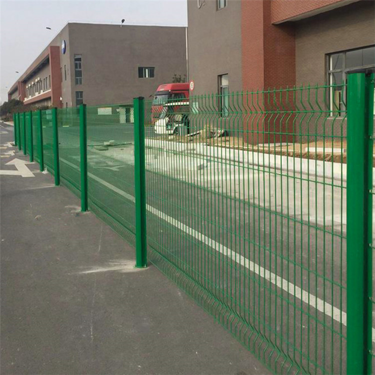 佛山现货桃型柱护栏网围网围墙护栏别墅小区隔离栅绿化护栏网