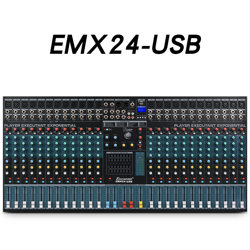 블루투스 회의 단계 믹서 공장 콘센트가있는 리버브 DSP 효과가있는 EMX8 12 16 방향 믹서