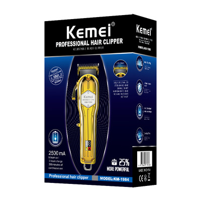 kemei/科美理发器KM-1984全身金属可调节刀头家用电推剪发廊专用