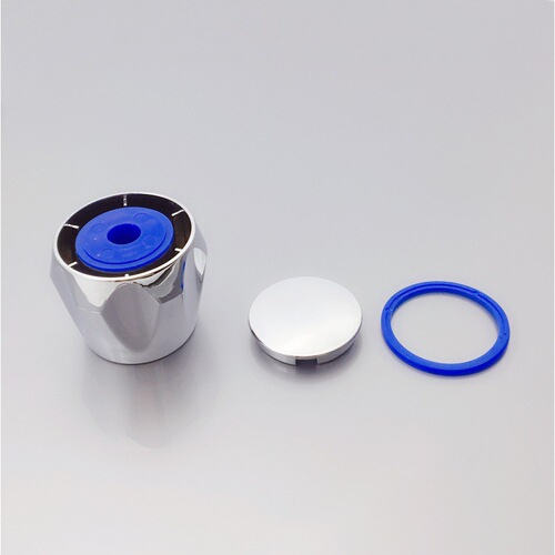 Taoyuan Plumbing Accessories Plastic Diamond Handwheel Handwheel Faucet Handle Handwheel Red and Blue Circles