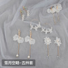 Set, fashionable long advanced earrings, internet celebrity, high-quality style, french style