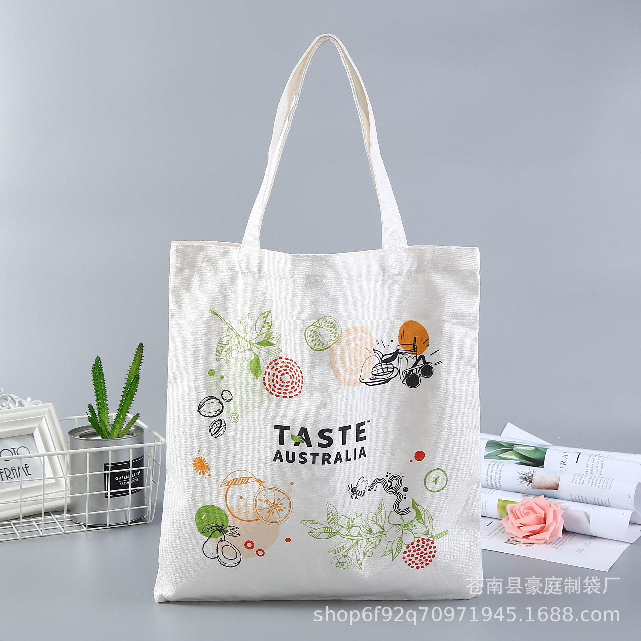 定 制手提帆布袋单肩包大容量环保购物袋伴手礼袋可加logo