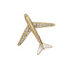 Fashionable airplane, universal high-end brooch, suit lapel pin, accessories, new collection, wholesale