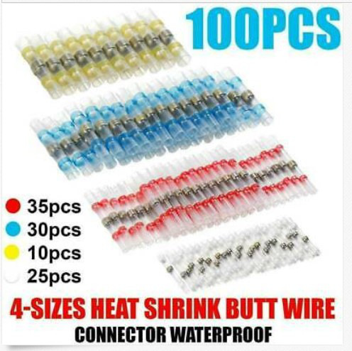 100PCS 박스형(흰색 25 빨간색 35 파란색 30 노란색 10)