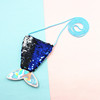 Nail sequins, wallet, coins, children's small bag, two-color bag strap