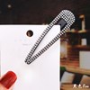 Fashionable metal hair accessory, golden hairgrip, bangs, Korean style, simple and elegant design