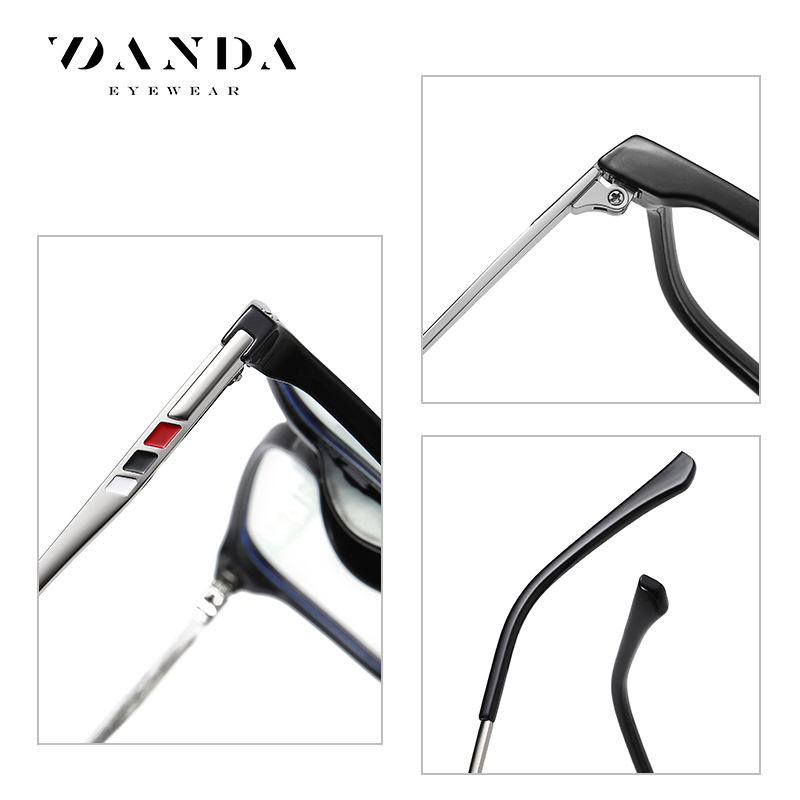 2020 nuevos hombres y mujeres TR90 gafas anti-Luz Azul moda artística gafas de ordenador 6912 gafas de marco completo de metal liso