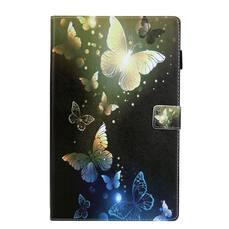 For Samsung Galaxy Tab A7 Flat Panel Protective Case 8.4 Painted Buckle Book Type T307 Card Leather Case