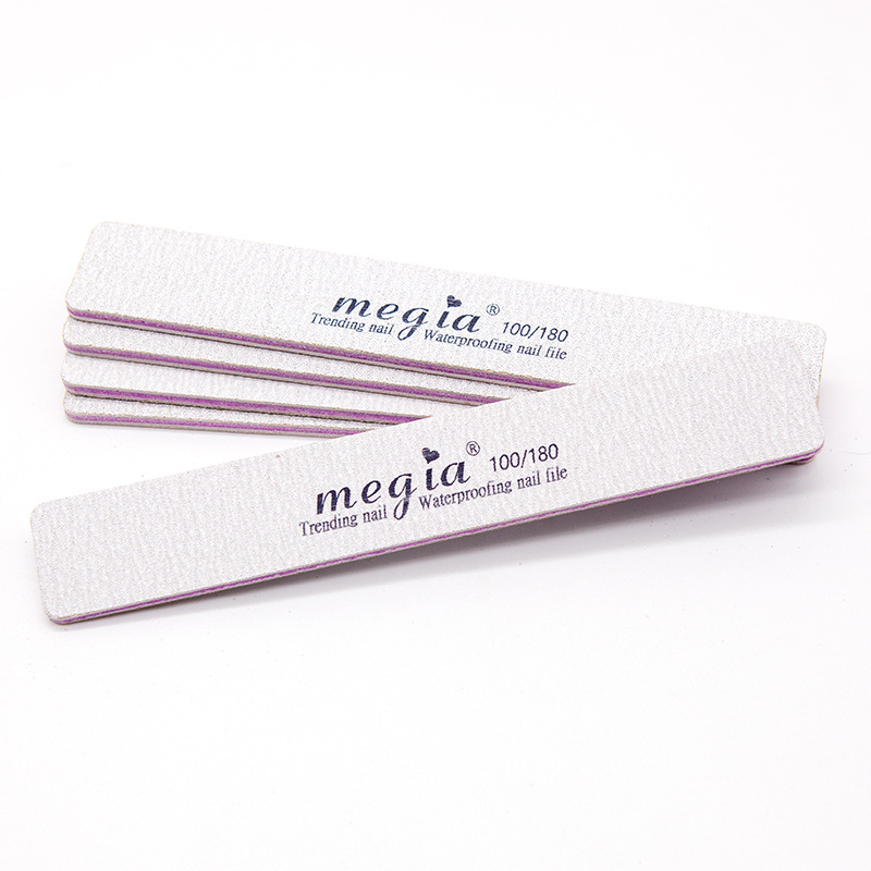 Tira de frotamiento de uñas al por mayor 100/180 manicura tira de molienda lima de uñas para salón de uñas tira de arena de buena calidad