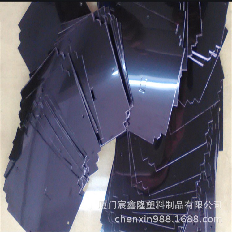黑色防火阻燃pc麦拉片黑色磨砂PC开关档片耳机接口黑色PC垫片厂家