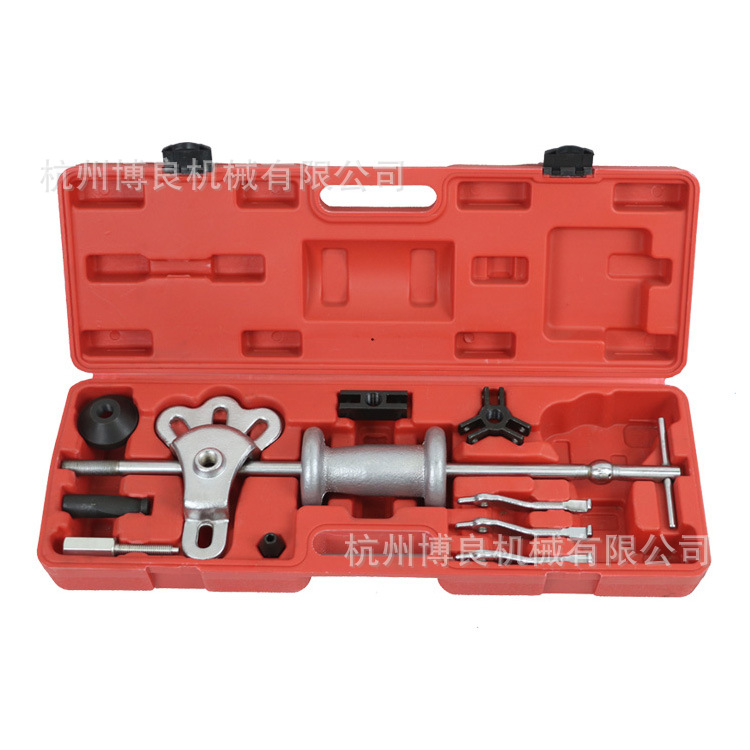 Herramienta de combinación de reparación de la máquina universal tire caballo diapositiva martillo tire juego establece freno depresión chapa hardware Caja de Herramientas