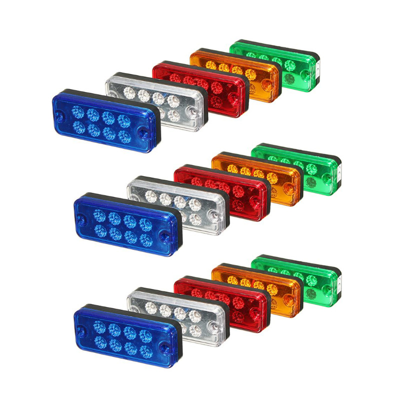 FUENTE fabricante camión luz trasera 8LED luz lateral 12V/24V 8LED camión luz lateral camión luz trasera