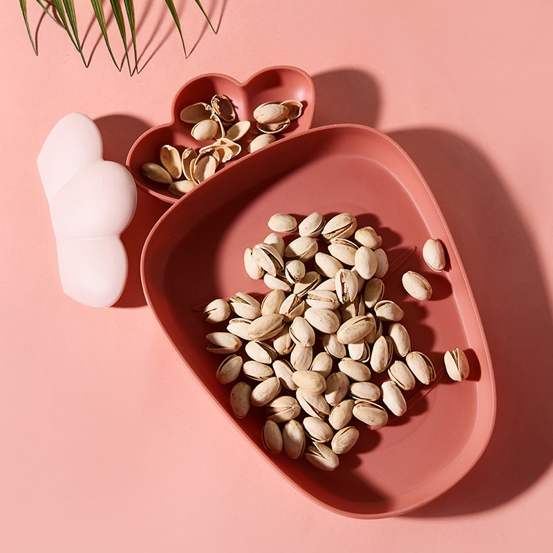 Plato de fruta de rábano plato de fruta de plástico creativo Año nuevo plato de merienda caja de semillas de melón plato doméstico simple moderno