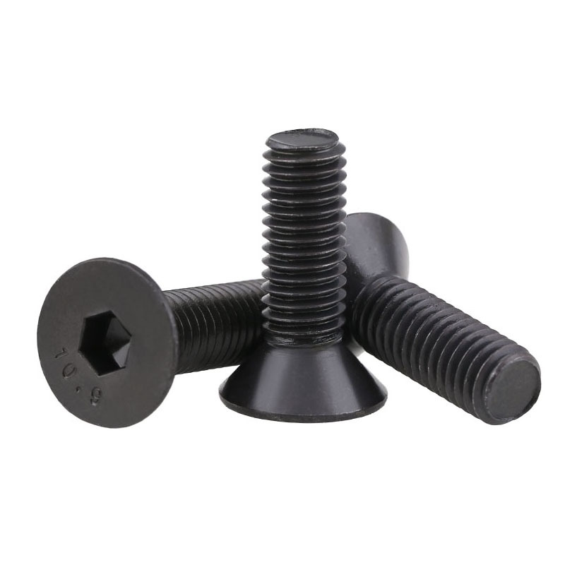 BS2470合金钢10.9级平头内六角螺丝英制平杯 半牙沉头螺钉