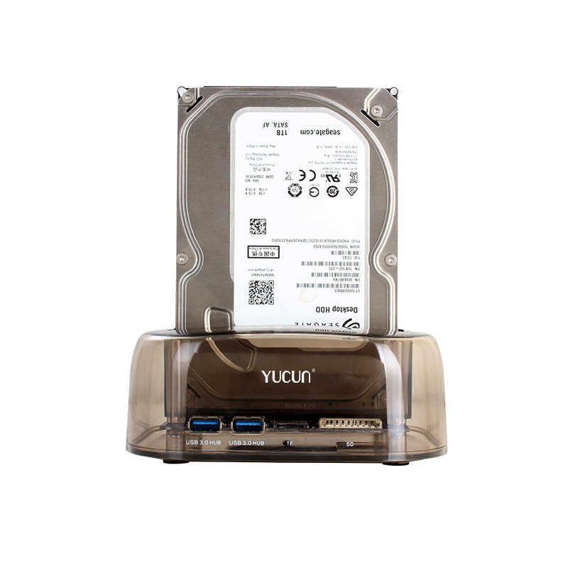 Dual Sata Offline Copy 3.0 Card Reader Hub Multi-Function Usb3.0Hub Serial Hard Drive Base