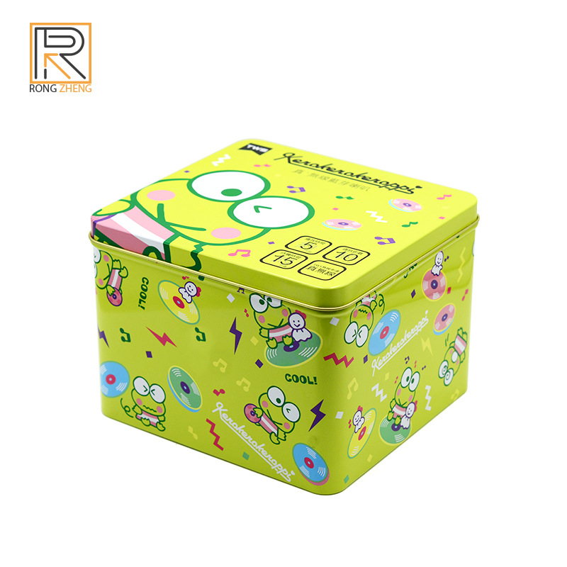 东莞制罐厂批量生产扣底长方罐  印花铁罐 马口铁包装金属盒子