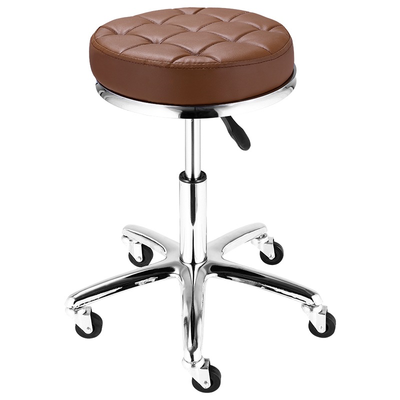 Factory direct beauty bar stool bar stool nail art rotating lift barber shop hairdressing chair with wheels wholesale