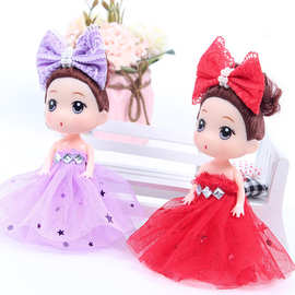 现货供应韩版星星婚纱12cm小迷糊娃娃玩具恒潮迷糊芭比新年小礼品
