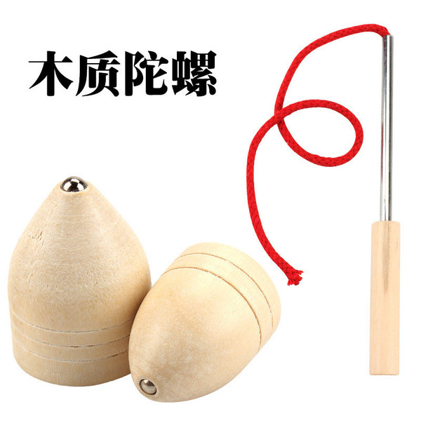 Wooden spinning top