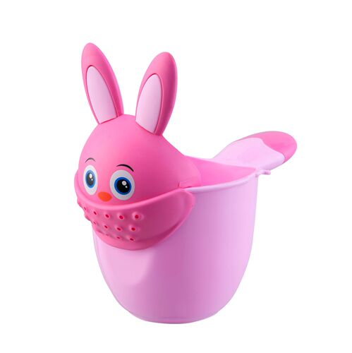 Baby Shower Cup for Children, Infant Toddler Flower Shower Head Water Ladle for Moms and Babies, Wholesale Manufacturer Direct Supply Cartoon Rabbit Shower Cup