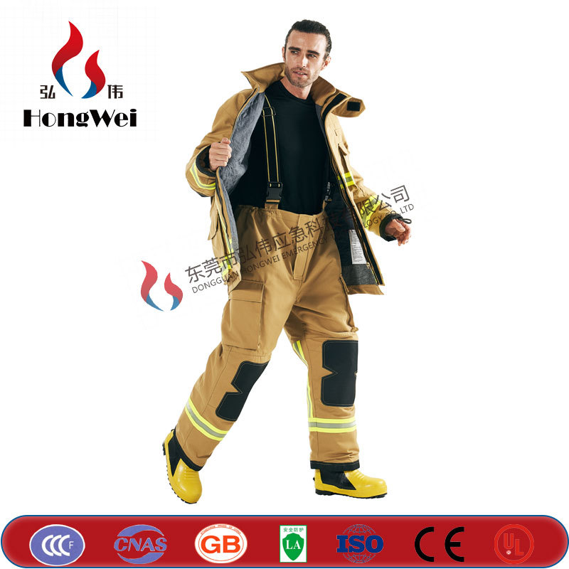 厂家直供 欧标CE EN469城市消防战斗服 消防抢险灭火服