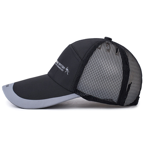 Hat men's Korean style trendy mesh baseball cap outdoor fishing cap peaked cap women's breathable sun protection sunshade mesh hat
