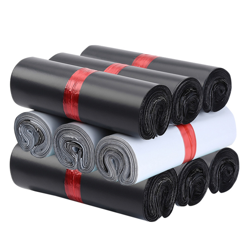 Bolsa de mensajería negra, bolsa de embalaje logística impermeable, bolsa de embalaje grande, bolsa de mensajería gruesa, gran cantidad