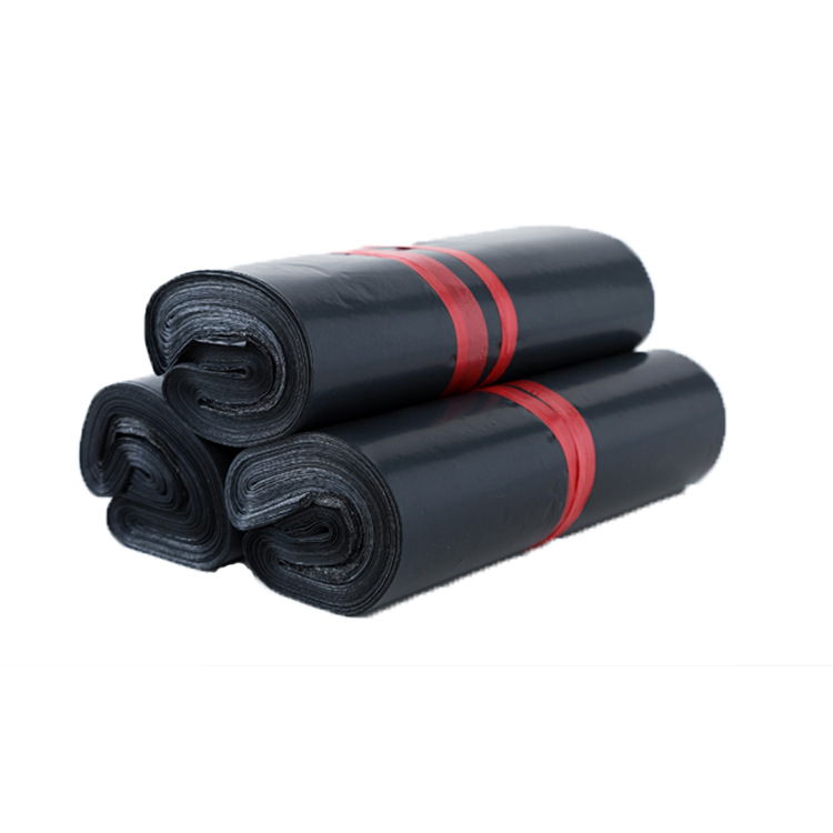 Bolsa de mensajería negra, bolsa de embalaje logística impermeable, bolsa de embalaje grande, bolsa de mensajería gruesa, gran cantidad