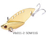 Hengjia Plated Laser VIB Fishing Private Road Metal Tibetan Vib bait supplies wholesale VIP bait fishing