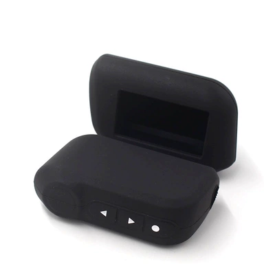 Cross-border supply-car key cover silicone Russian alarm/anti-theft device key cover factory direct sales (Static Rod/Key Bag) - black