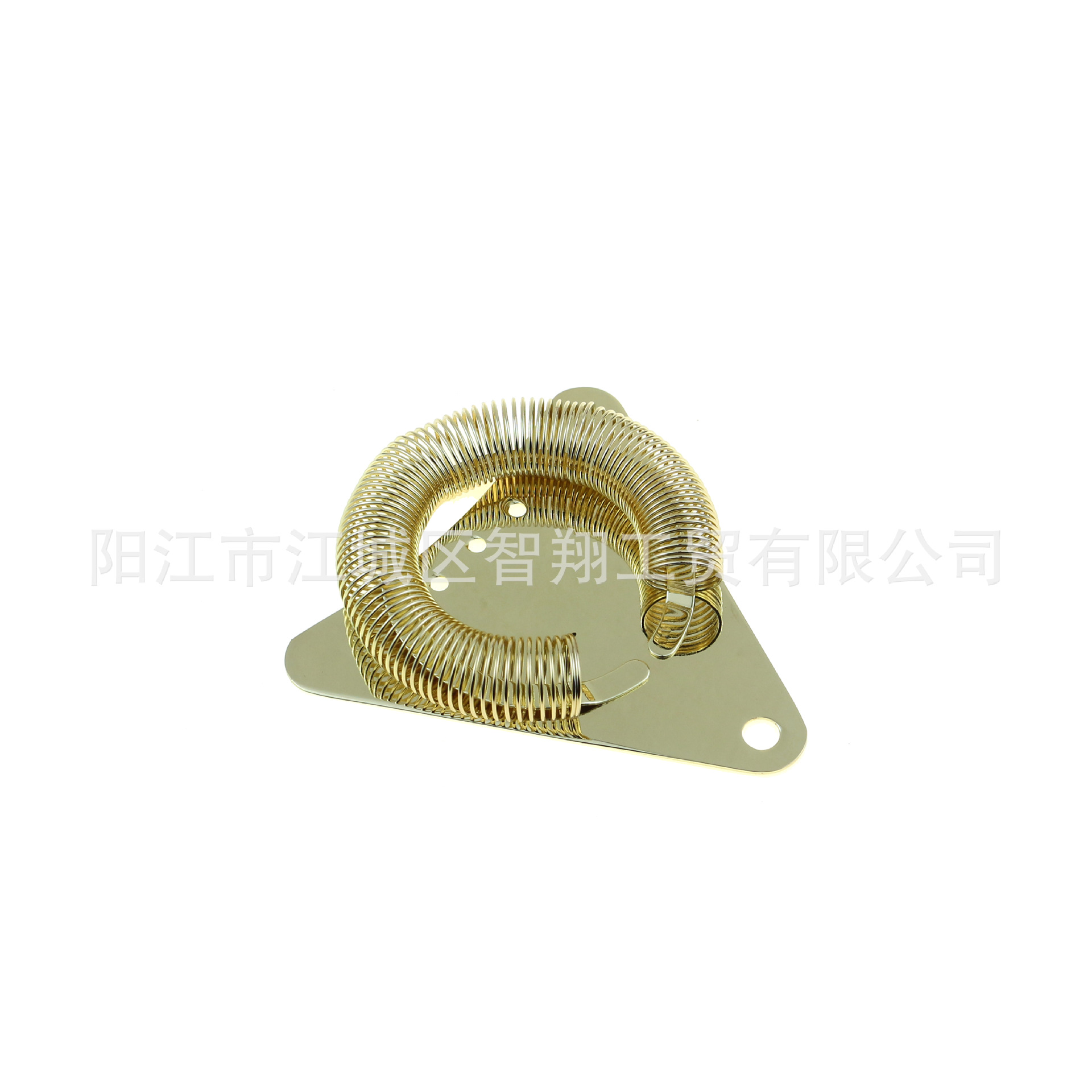 Filtro de hielo triangular de acero inoxidable 304 de la fábrica de Yangjiang, filtro para cócteles, colador de hielo de acero inoxidable