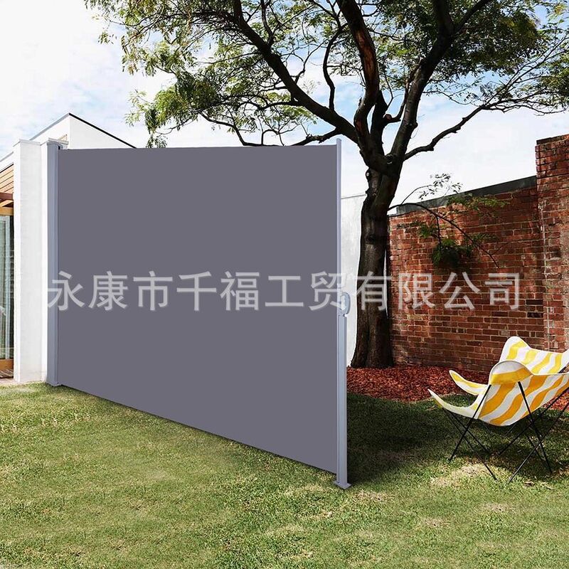 2m Outdoor Side Pull Canopy Indoor Outdoor Partition Courtyard Sunshade Canopy Hand Pull Screen